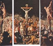 HEEMSKERCK, Maerten van Crucifixion (Triptych) f oil painting
